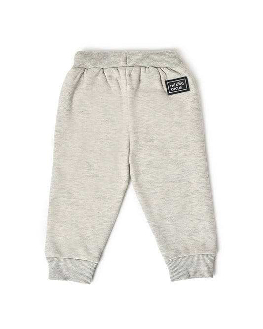 Mi Arcus Grey Joggers-Solid-Cotton-For Infants