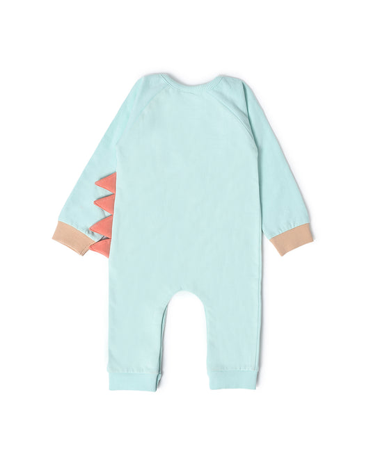 Mi Arcus Blue Rhino Sleepsuit-Printed-Cotton-For Infants