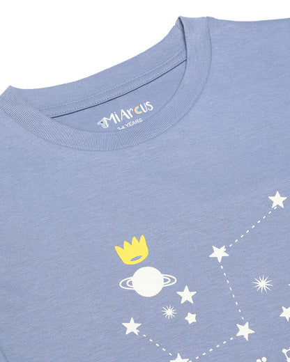 Mi Arcus Blue T-shirt-Galaxy Printed-Cotton-For Infants