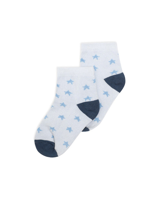 Mi Arcus Blue Socks-Printed-Bamboo Cotton- Pack of 3-For Infants