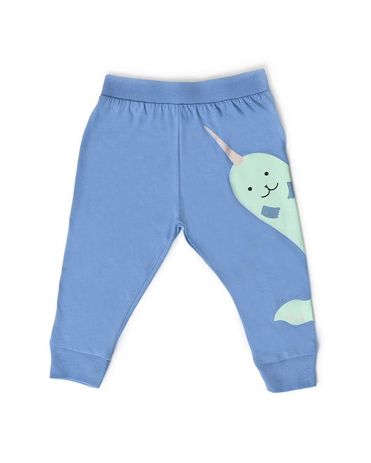 Mi Arcus Blue Pajamas-Printed-Cotton-Pack of 2-For Infants