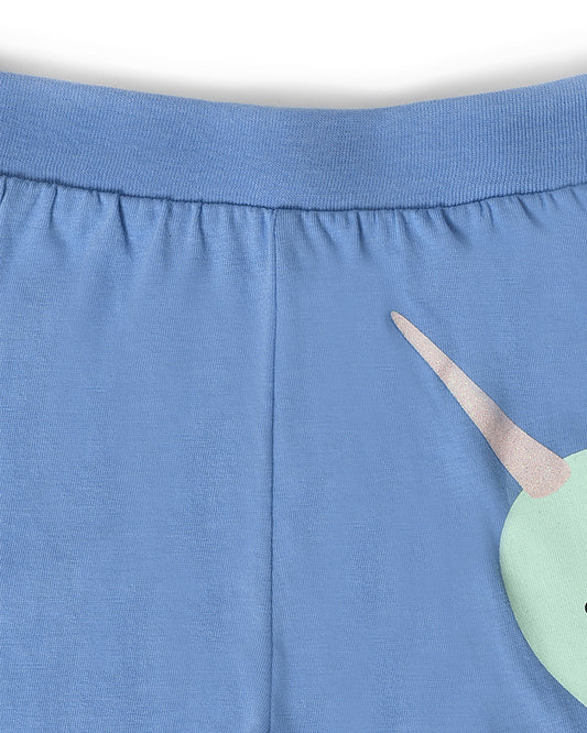 Mi Arcus Blue Pajamas-Printed-Cotton-Pack of 2-For Infants