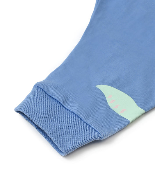 Mi Arcus Blue Pajamas-Printed-Cotton-Pack of 2-For Infants