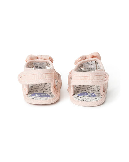 Mi Arcus Pink Booties-Solid-Cotton-For Infants