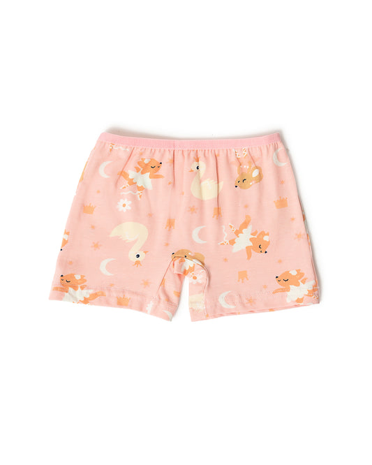 Mi Arcus Pink Tank Top and Shorts-Printed-Cotton-For Infants