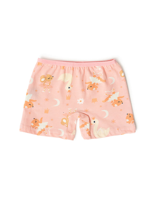 Mi Arcus Pink Tank Top and Shorts-Printed-Cotton-For Infants