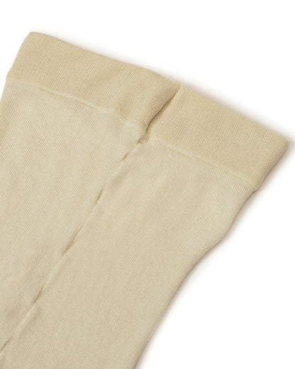 Mi Arcus Cream Stockings-Solid-Nylon-For Infants