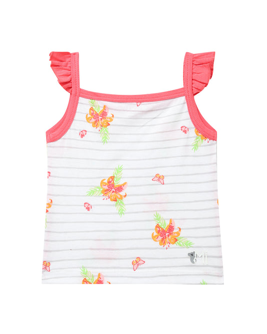Mi Arcus Multicoloured Vest-Printed-Cotton-Pack of 3-For Infants
