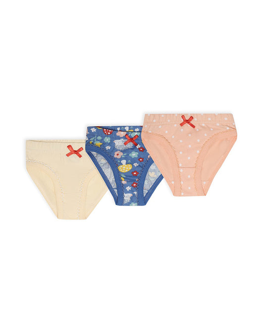Mi Arcus Multicoloured Panties-Printed-Cotton-Pack of 3-For Infants