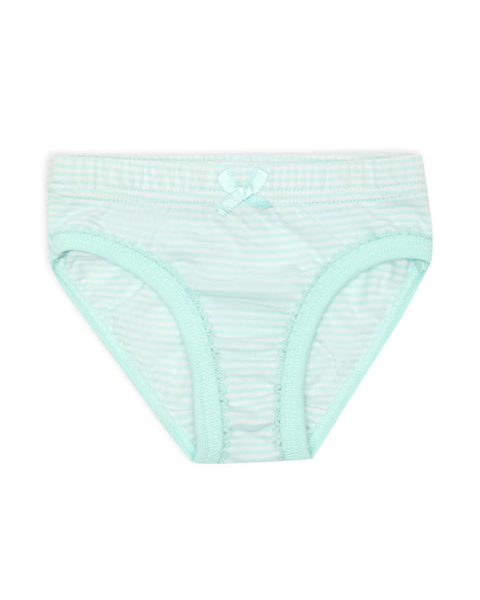 Mi Arcus Green & White Panties-Printed-Cotton-Pack of 3-For Infants