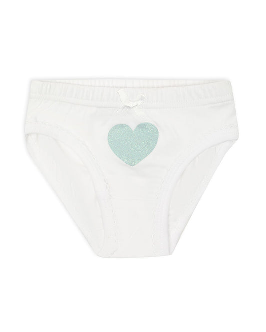 Mi Arcus Green & White Panties-Printed-Cotton-Pack of 3-For Infants
