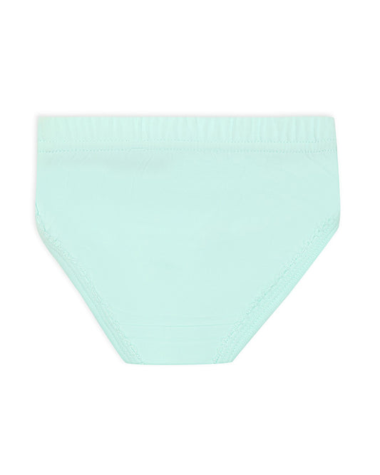 Mi Arcus Green & White Panties-Printed-Cotton-Pack of 3-For Infants