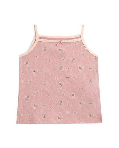 Mi Arcus Pink Top & shorts-Printed-Cotton-For Infants