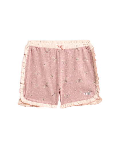 Mi Arcus Pink Top & shorts-Printed-Cotton-For Infants