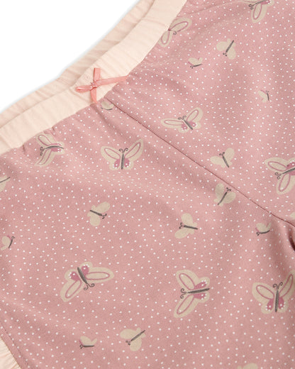 Mi Arcus Pink Top & shorts-Printed-Cotton-For Infants