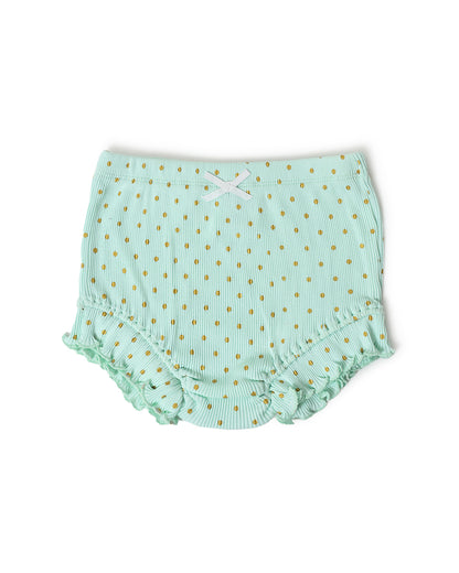 Mi Arcus Green Bloomers-Polka Dots-Cotton-For Infants