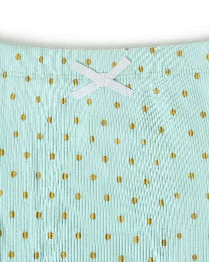 Mi Arcus Green Bloomers-Polka Dots-Cotton-For Infants