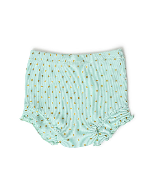 Mi Arcus Green Bloomers-Polka Dots-Cotton-For Infants