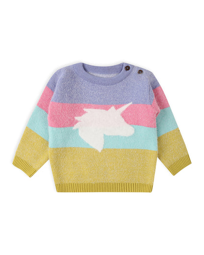 Mi Arcus Multicolored Winter Wear Sweater-Printed-Acrylic-For Infants