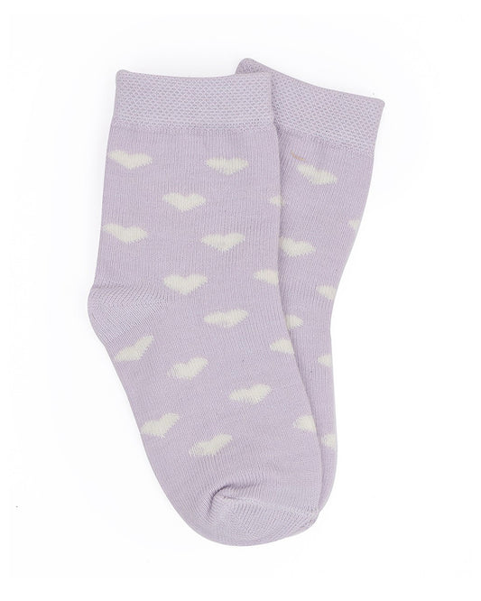 Mi Arcus Purple, Pink & Yellow Socks-Printed-Cotton-Pack of 3-For Infants