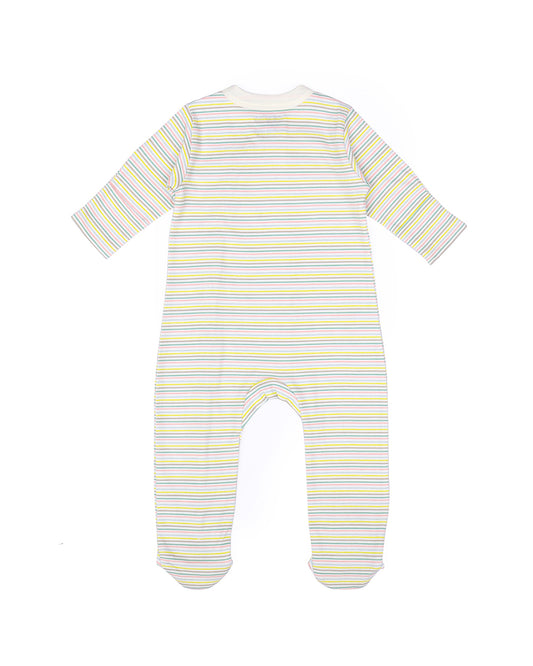 Mi Arcus White & Grey Sleepsuit-Printed-Cotton-Pack of 3-For Infants