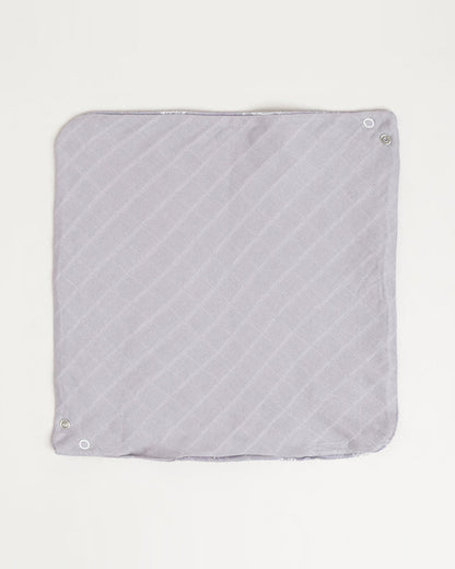 Cocoon Care Bamboo Muslin Bib + Wash Cloth-Ocean-Reversible-With Easy Snap Buttons-For Infants