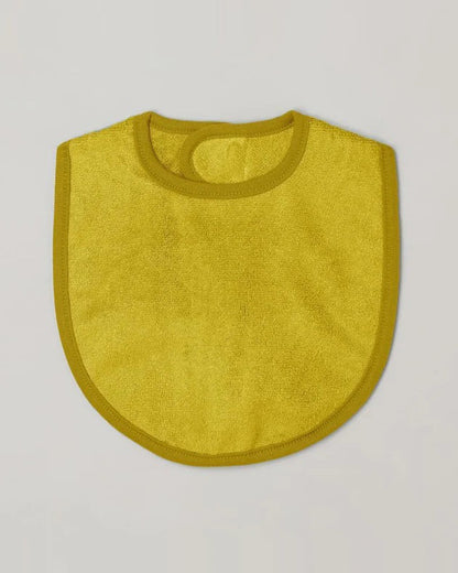 Cocoon Care Bamboo Terry Bib-Mustard-With Adjustable Velcro-For Infants