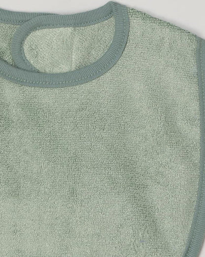 Cocoon Care Bamboo Terry Bib-Sage Green-With Adjustable Velcro-For Infants