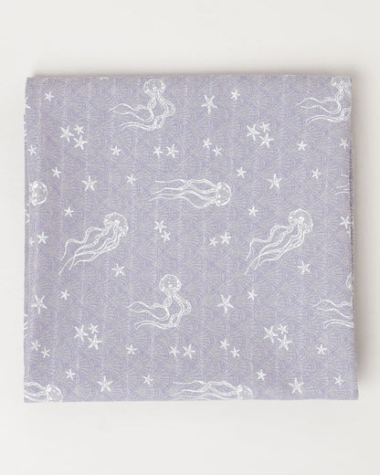 Cocoon Care Lavender Ocean & Lavender Swaddle-Bamboo Muslin-Pack of 2-Infant Wraps