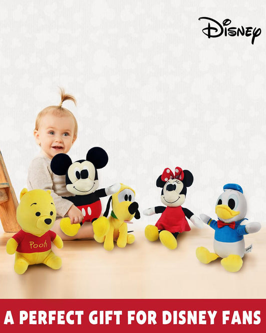 Disney Value Mickey Mouse Stuffed Soft Toy-Plush Cuddly Toy For Newborn