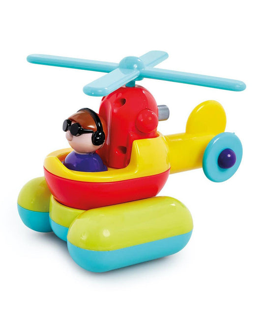 ELC Build & Play Helicopter Vehicle Toy-Pull Back & Go-9M+