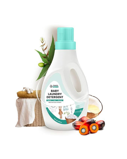 Healofy Naturals Baby Safe Natural Laundry Detergent-Removes Tough Stains-Paraben & SLS Free-Infant Safe