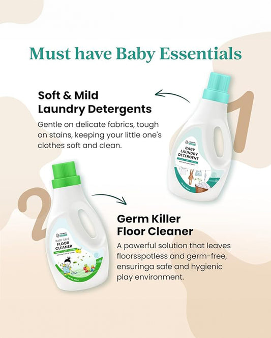 Healofy Baby Safe Floor Cleaner-With Plant Based Ingredients-Lab Tested Safe For Lungs & Eyes