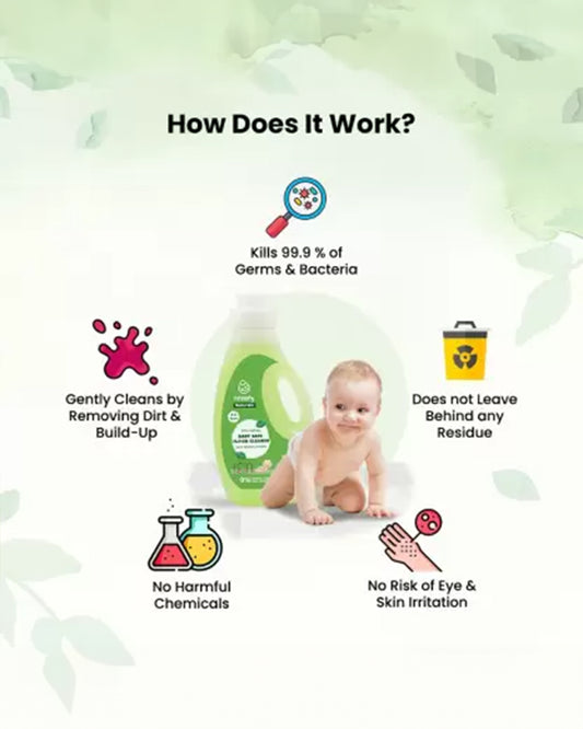 Healofy Baby Safe Floor Cleaner-With Plant Based Ingredients-Lab Tested Safe For Lungs & Eyes