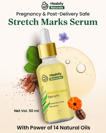 Healofy Naturals Stretch Marks Serum-Pregnancy & Breastfeeding Safe