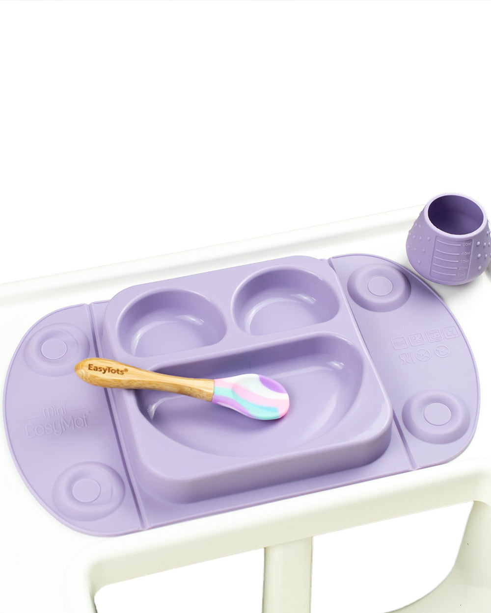 Easy Tots Silicone Dinky Cup-Lilac-Re Balancing Action-With Tiny Grippy ...