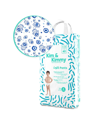 Kim & Kimmy Good Vibes Diaper Pants-Size 6 (15-20Kg)-With Wetness Indicator