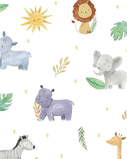 Tiny Snooze Organic Cotton Muslin-Burp Cloths & Wash Cloths Combo Set-Into The Wild-For Infants