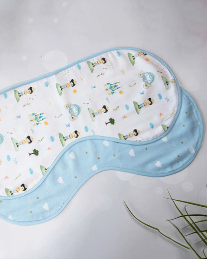 Tiny Snooze Organic Cotton Muslin-Burp Cloths & Wash Cloths Combo Set-The Little Prince-For Infants
