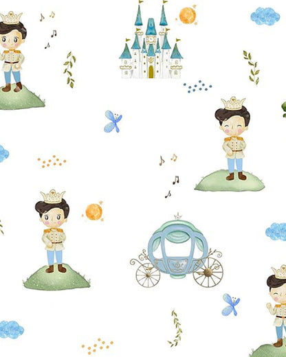 Tiny Snooze Organic Cotton Muslin-Burp Cloths & Wash Cloths Combo Set-The Little Prince-For Infants