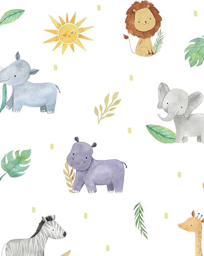 Tiny Snooze Organic Cotton Muslin-Burp Cloths & Wash Cloths Combo Set-Into The Wild-For Infants