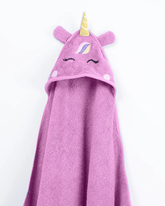 Tiny Snooze Baby Hooded Bath Towel-Unicorn