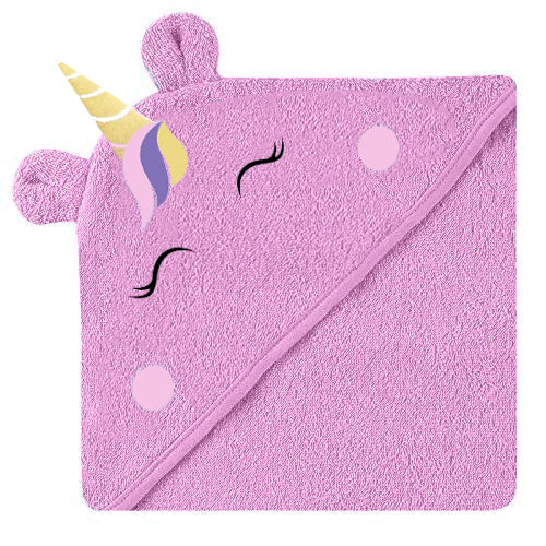 Tiny Snooze Baby Hooded Bath Towel-Unicorn