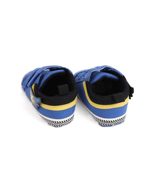 Kicks & Crawl Blue Flaming Velcro Shoes-For Infants