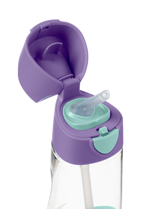 b.box Tritan Straw Sipper-With Easy to Hold Handle-Lilac Pop Purple