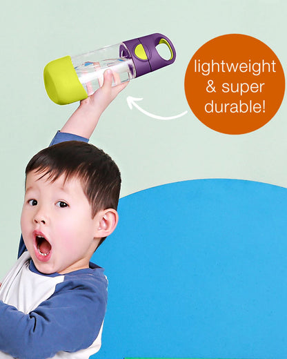 b.box School Essentials Kit-Mini Lunch Box(1000ml)-Tritan Straw Sipper(450ml)-Lilac Pop-3Y+