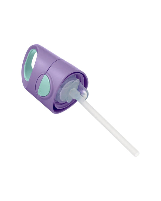 b.box Tritan Straw Sipper-With Easy to Hold Handle-Lilac Pop Purple