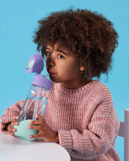 b.box School Essentials Kit-Mini Lunch Box(1000ml)-Tritan Straw Sipper(450ml)-Lilac Pop-3Y+