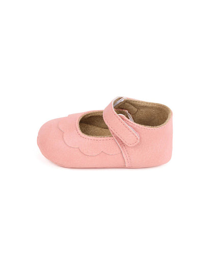 Kicks & Crawl Pink Ruffle Velcro Bellies-For Infants