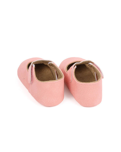 Kicks & Crawl Pink Ruffle Velcro Bellies-For Infants